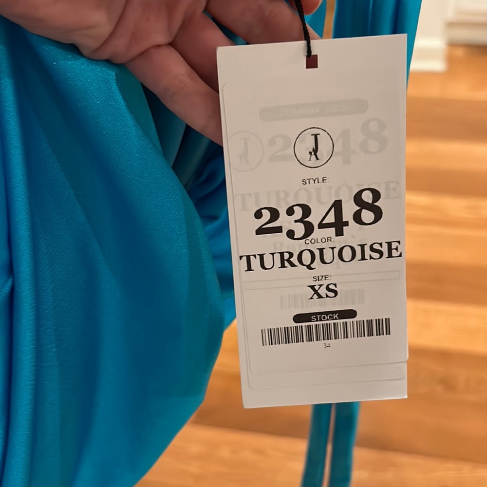 Gorgeous Jessica Angel formal 2348 Turquoise XS prom